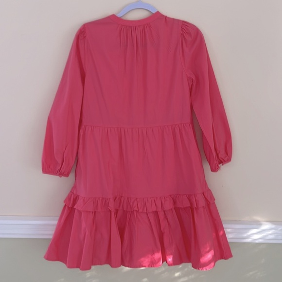 J. CREW Coral Tiered Ruffled Dress XS NWOT - Picture 8 of 12